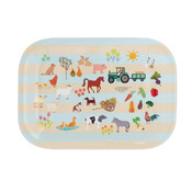 Overbeck and Friends Melamine serving dish My Little Farm