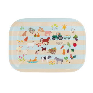 Overbeck and Friends Melamine serving dish My Little Farm