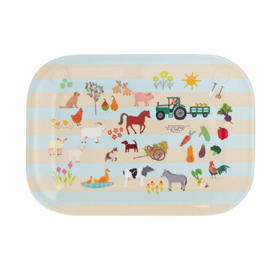 Overbeck and Friends Melamine serving dish My Little Farm