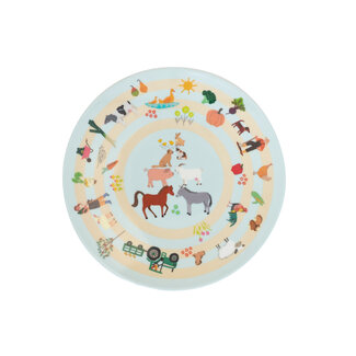 Overbeck and Friends Melamin Teller My Little Farm mini
