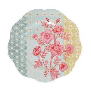 Overbeck and Friends Melamine plate Sunday Rose