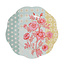 Overbeck and Friends Melamine plate Sunday Rose