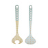 Overbeck and Friends Melamine salad servers Sunday Rose