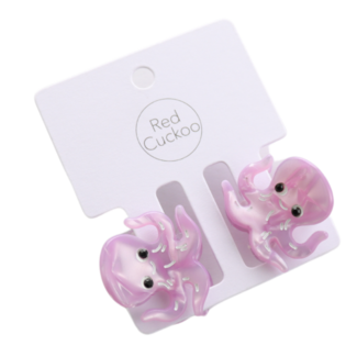 Red Cuckoo Haarklammern Octopus Set of 2