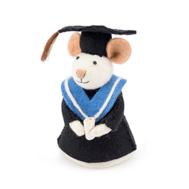 Felt Decoration Muis Geslaagd!