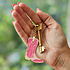 Sass & Belle Keyring Enamel Cat - Copy
