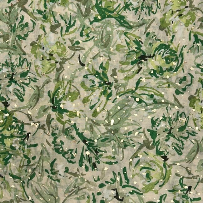 Schal Golden Hibiscus green