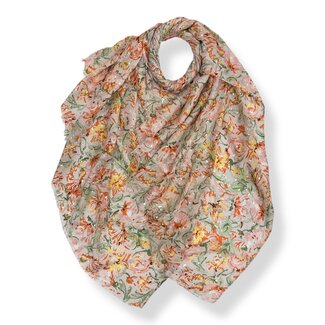 M&K Collection Schal Golden Hibiscus multi