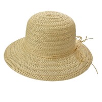 Clayre & Eef Straw Hat Dots brown - Copy