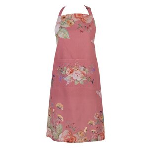 Clayre & Eef Kitchen apron Flowers pink