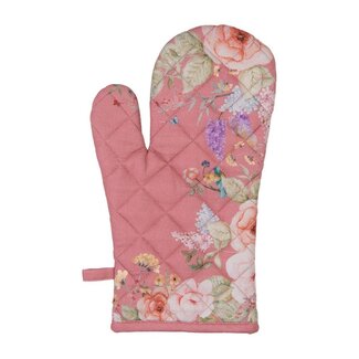 Clayre & Eef Ofenhandschuh Flowers pink