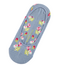 Invisible Footsie Bamboo Mini Floral denim