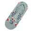 Invisible Footsie Bamboo Wild Floral duck egg