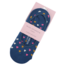 Invisible Footsie Bamboo Hearts navy