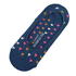 Miss Sparrow Invisible Footsie Bamboo Hearts navy