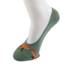 Invisible Footsie Bamboo Foxes dark green