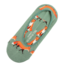 Invisible Footsie Bamboo Foxes dark green