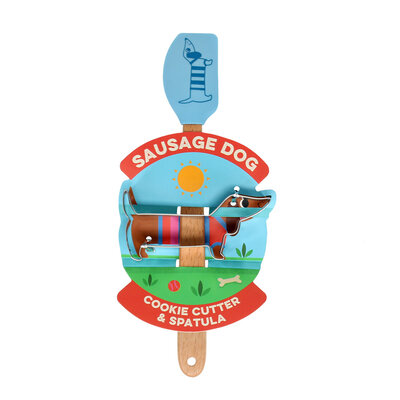 Rex London Cookie Cutter & Mini Spatula Sausage Dog