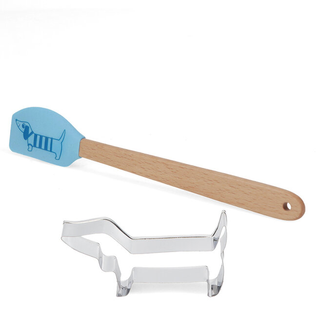 Ausstechform & Mini-Spatel Sausage Dog