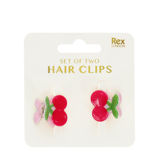 Rex London Hair Claw Clips Cherry Set of 2