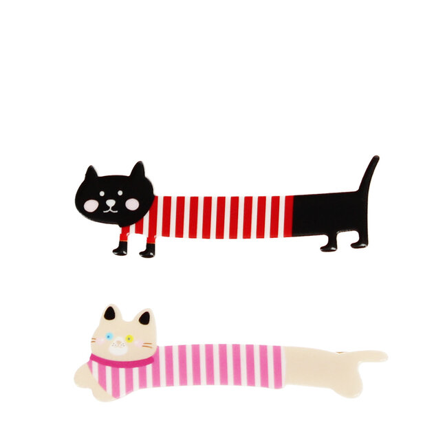Haarclips Cats Set of 2