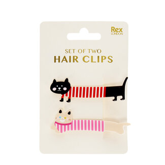 Rex London Hair Clips Cats Set of 2
