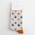 Miss Sparrow Mens Socks Bamboo Paws & Stripes silver