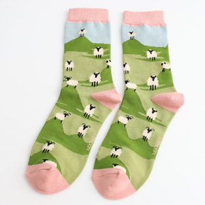 Miss Sparrow Socks Bamboo Sheep Socks duck egg