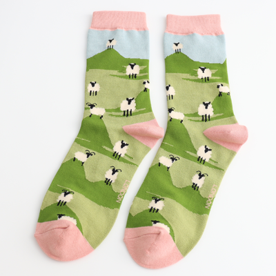 Miss Sparrow Socks Bamboo Sheep Socks duck egg