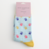 Miss Sparrow Socks Bamboo Paws & Stripes light blue