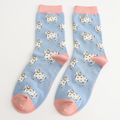 Miss Sparrow Socks Bamboo Rams powder blue