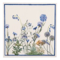 Clayre & Eef Paper napkins Flowers blue