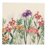 Clayre & Eef Paper napkins Flowers beige/pink