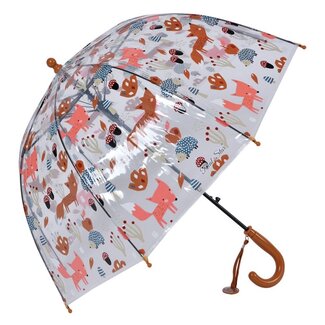 Clayre & Eef Kinder-Regenschirm Animals orange