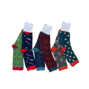 Miss Sparrow Mens Socks Bamboo Mix-Deal Set of 2