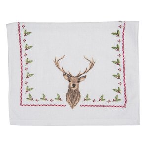 Clayre & Eef Guest towel Deer