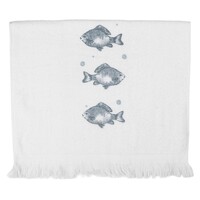 Clayre & Eef Guest towel Fishes