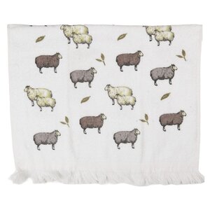 Clayre & Eef Guest towel Sheep