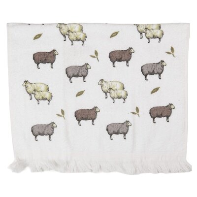 Clayre & Eef Guest towel Sheep