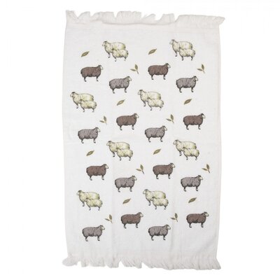 Clayre & Eef Guest towel Sheep