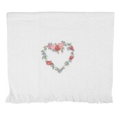 Clayre & Eef Guest towel Heart