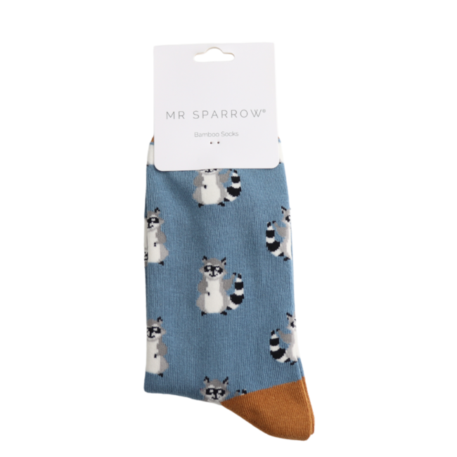 Männer-Socken Bamboo Racoons denim