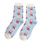 Socken Bamboo Jolly Santa powder blue