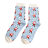 Miss Sparrow Socken Bamboo Jolly Santa powder blue