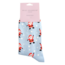 Socks Bamboo Jolly Santa powder blue