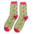 Miss Sparrow Socks Bamboo Xmas Sausage Dogs green