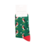 Männer-Socken Bamboo Xmas Puffins dark green