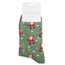Mens Socks Bamboo Jolly Santa green