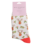 Socken Bamboo Reindeer & Holly silver