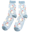 Socks Bamboo Santa Sheep powder blue